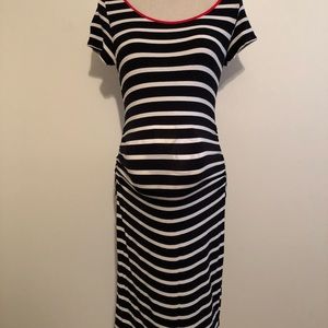 A Pea In The Pod Striped Dress Size Medium